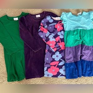 4 Hanna Andersson 120 size 6-7 dresses